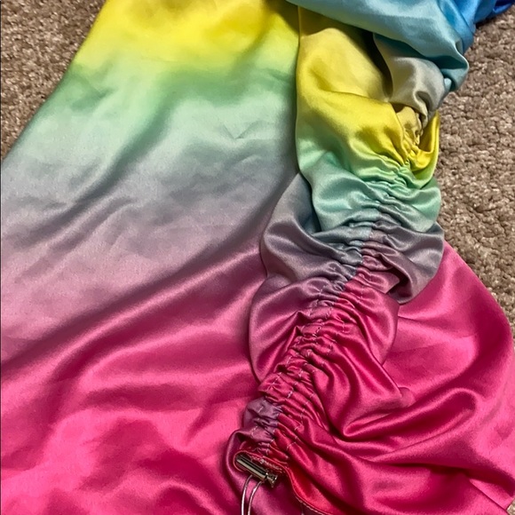 Bella Hadid Fyodor Golan Custom Rainbow Dress - Picture 9 of 14